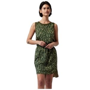 Athleta Rincon Printed Dress,Voyage Voyage Eucalyptus Olive XS